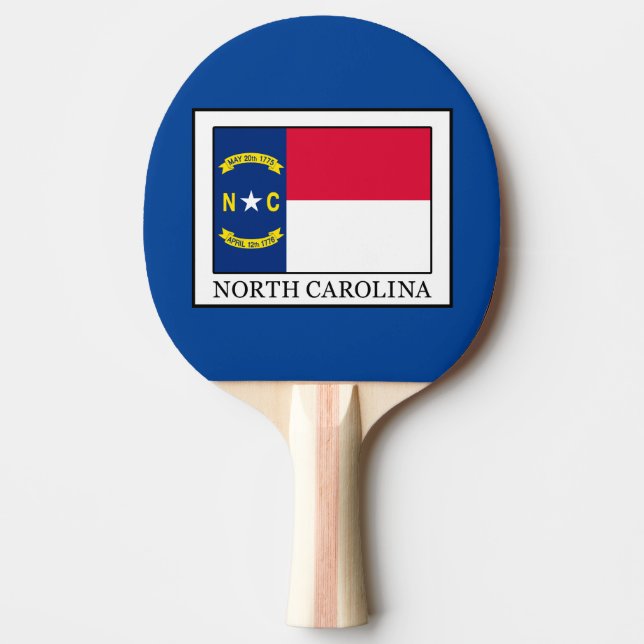 North Carolina Ping Pong Paddle (Front)