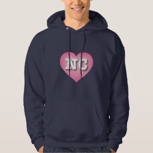North Carolina Pink Fade Heart - I love NC Hoodie