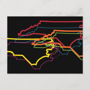 north carolina pride blur postcard