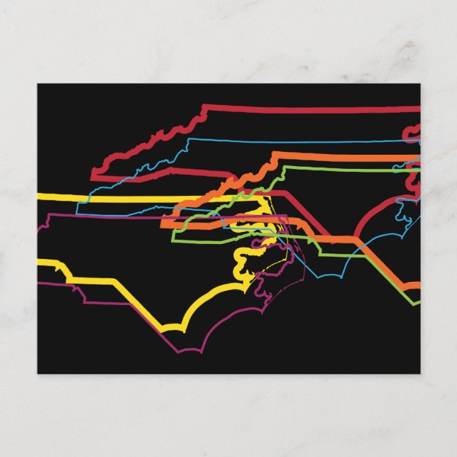 north carolina pride blur postcard (Front)