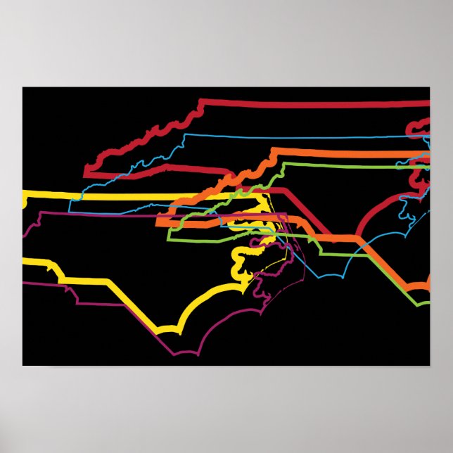 north carolina pride blur poster (Front)