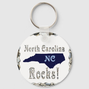 NORTH CAROLINA ROCKS-KEYCHAIN KEY RING
