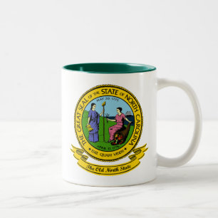 North Carolina Seal Two-Tone Coffee Mug