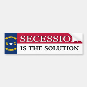North Carolina Secession Bumper Sticker
