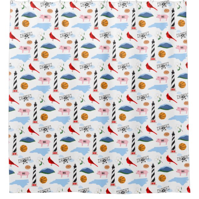 North Carolina Shower Curtain (Front)