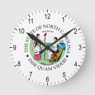 North Carolina sign Round Clock