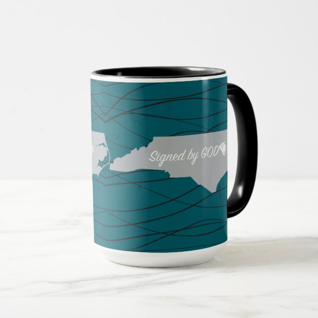 North Carolina Signed by God Mug (Front Right)