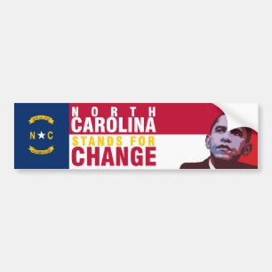 North Carolina Stands for Change - Bumper Sticker