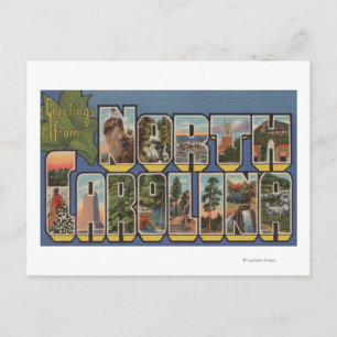 North Carolina (State Capital/Flower) Postcard