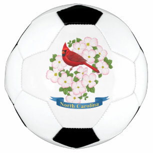 North Carolina State Cardinal Bird Dogwood Flower Football