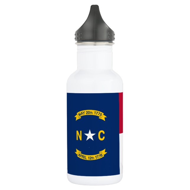 North Carolina State Flag 532 Ml Water Bottle (Left)