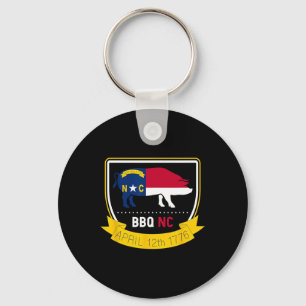 North Carolina State Flag Bbq Nc 1776 Independence Key Ring