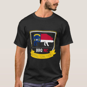 North Carolina State Flag Bbq Nc 1776 Independence T-Shirt