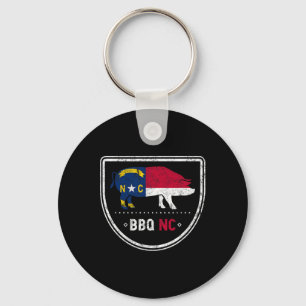 North Carolina State Flag Bbq Nc Key Ring