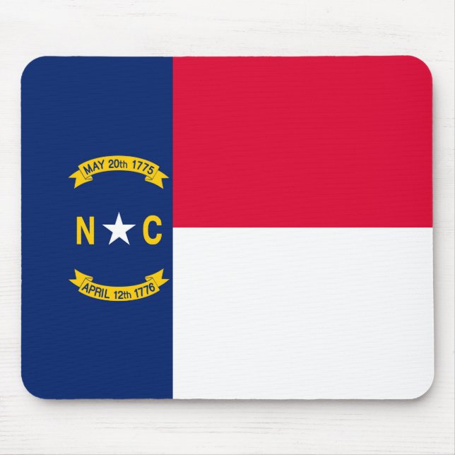 North Carolina State Flag Design Mouse Mat (Front)