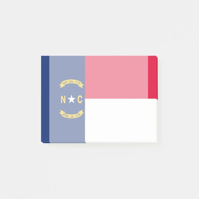 North Carolina State Flag Design Post-it Notes (Front)