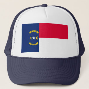 North Carolina State Flag Design Trucker Hat