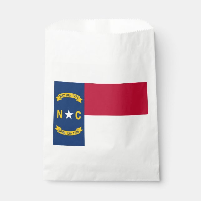 North Carolina State Flag Favour Bags (Front)
