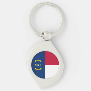 North Carolina State Flag Key Ring