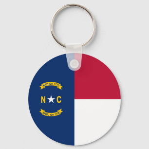 North Carolina State Flag Key Ring