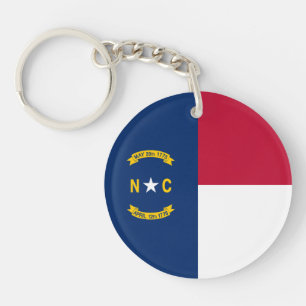 North Carolina State Flag Key Ring