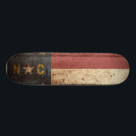 North Carolina State Flag on Old Wood Grain Skateboard<br><div class="desc">Feel free to modify the design according to your own preferences. You may change the design location, orientation, background colours and size. Also, you may add your own text, or slogan set its font, location and size, all in order to create the ultimate personal gift for you and your loved...</div>