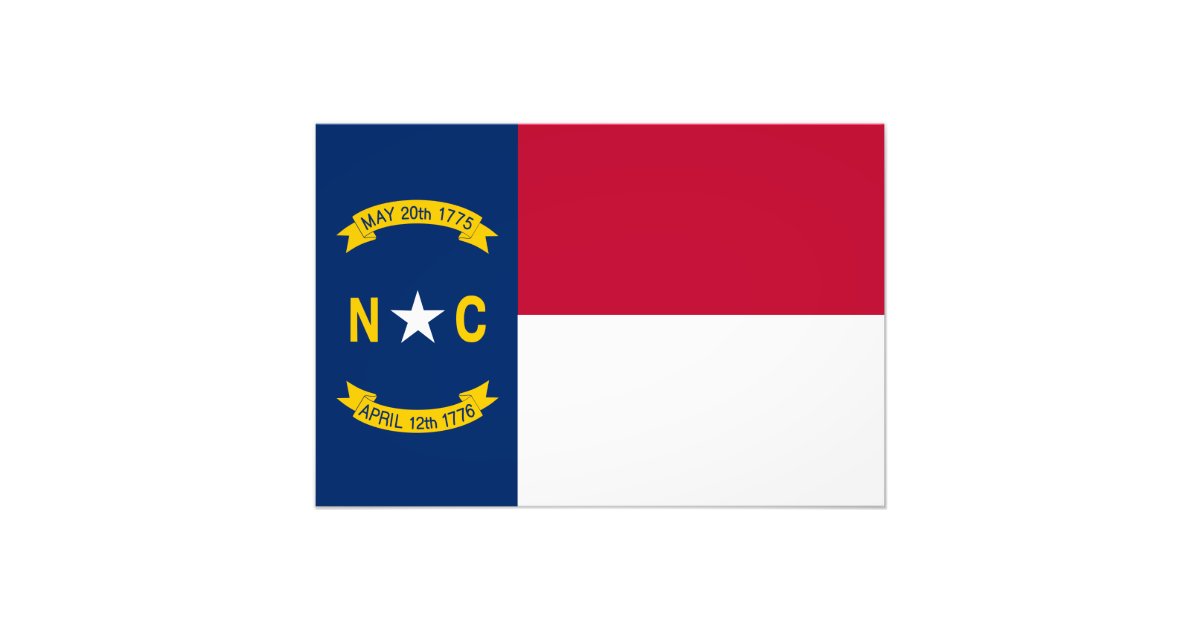 North Carolina State Flag Photo Print | Zazzle