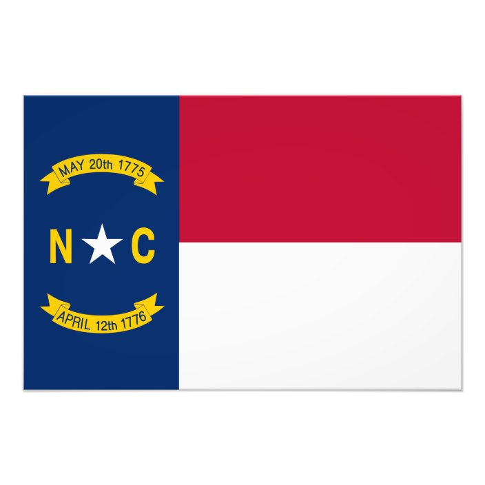 North Carolina State Flag Photo Print | Zazzle.co.uk