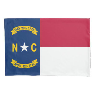 North Carolina State Flag Pillowcase