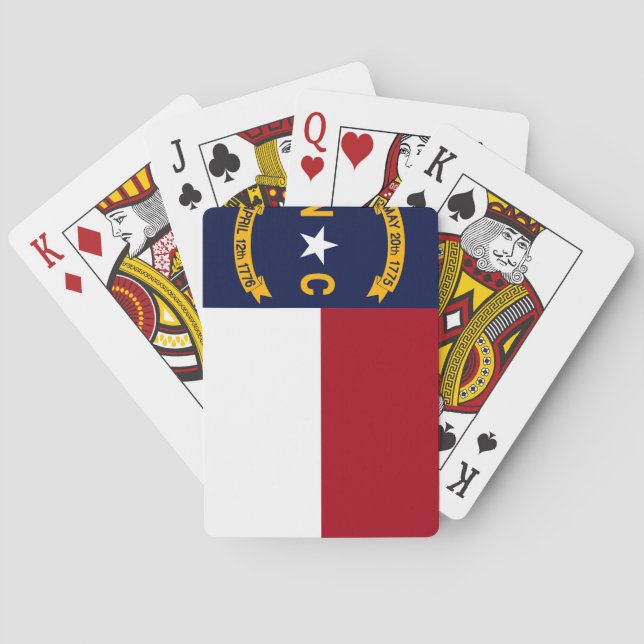 North Carolina State Flag Playing Cards (Back)