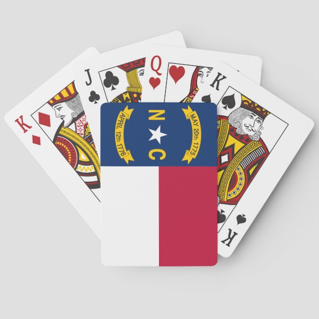 North Carolina State Flag Playing Cards (Back)