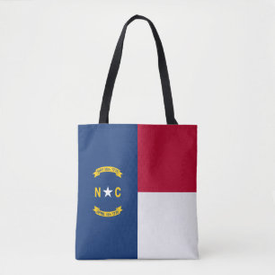 North Carolina State Flag Tote Bag