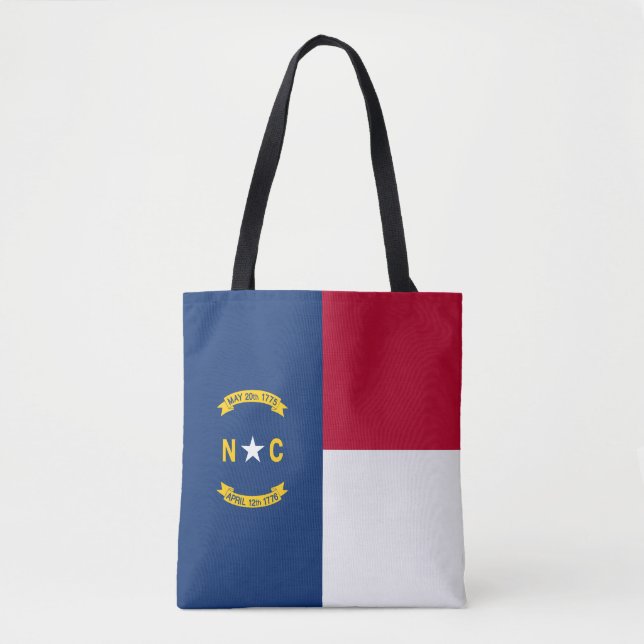 North Carolina State Flag Tote Bag (Front)