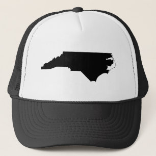 North Carolina State Outline Trucker Hat