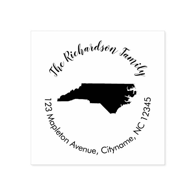 North Carolina state return address rubber stamp (Imprint)