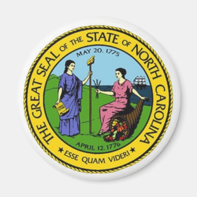 North Carolina State Seal Magnet (Front)
