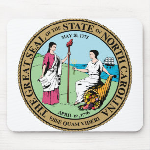 North Carolina State Seal - Mouse Mat