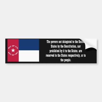 North Carolina State Sovereignty Bumper Sticker