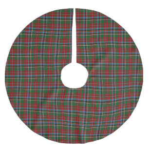 North Carolina State Tartan Brushed Polyester Tree Skirt