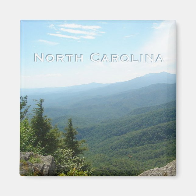 North Carolina State Travel Souvenir Fridge Magnet (Front)