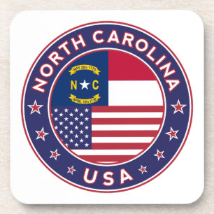 North Carolina sticker, phone case, tote bag Coaster