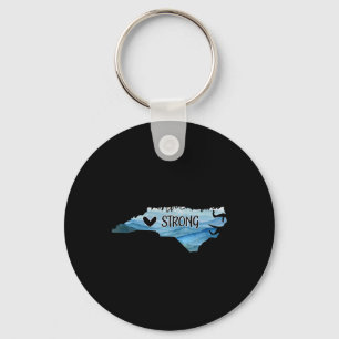 North Carolina Strong With Nc State And Love North Key Ring
