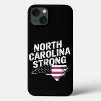 North Carolina Strong With NC State And USA Flag