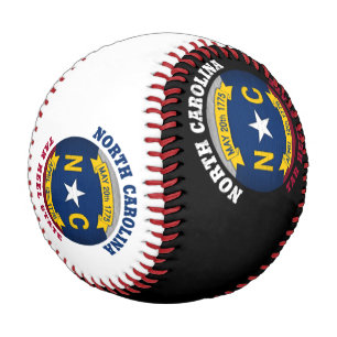 NORTH CAROLINA TAR HEEL STATE FLAG BASEBALL