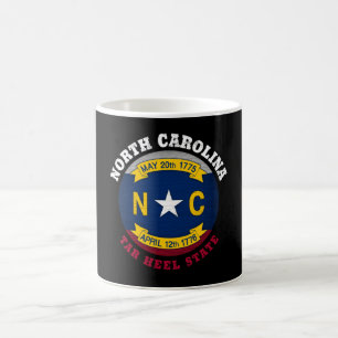 NORTH CAROLINA TAR HEEL STATE FLAG COFFEE MUG