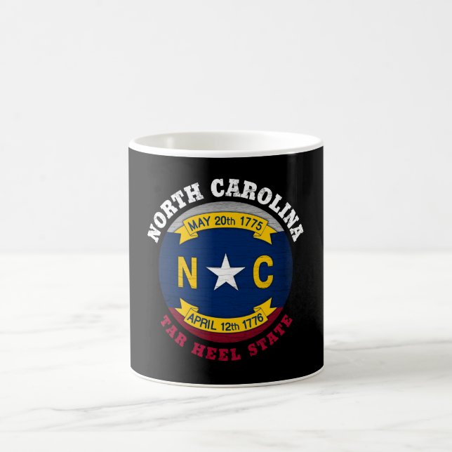 NORTH CAROLINA TAR HEEL STATE FLAG COFFEE MUG (Center)