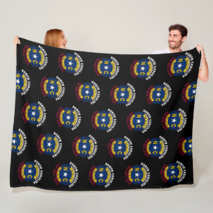 NORTH CAROLINA TAR HEEL STATE FLAG FLEECE BLANKET