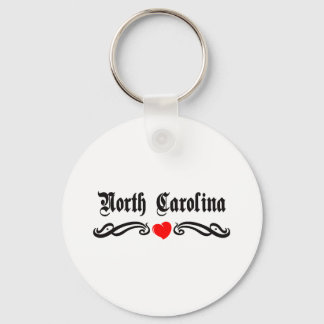 North Carolina Tattoo Key Ring