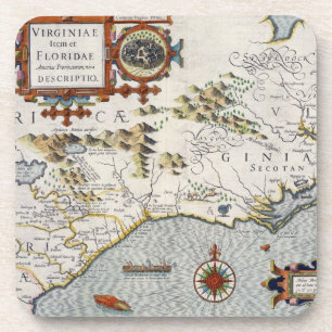 North Carolina, titled 'Virginiae item et Floridae Coaster