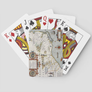 North Carolina, titled 'Virginiae item et Floridae Playing Cards